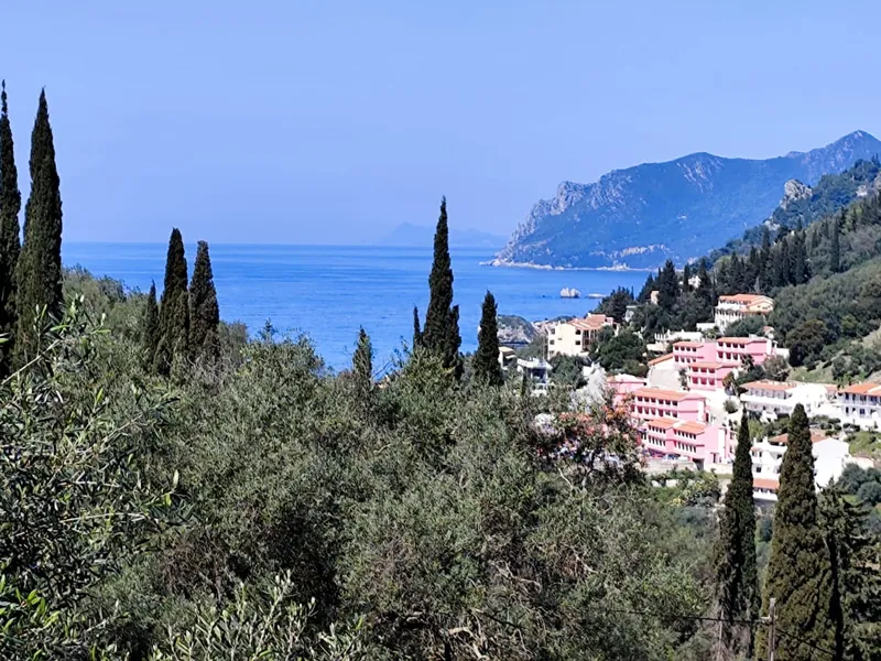 Sea View Plot with Building Permit in Agios Gordios, Corfu (RR7328)