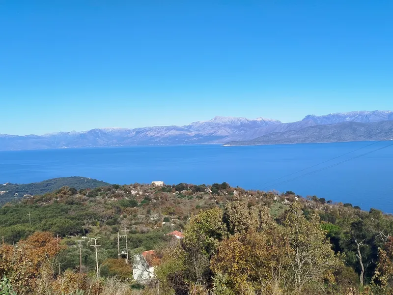 Sea-View Plot with Building Permit in Loutses, North Corfu (RR7281)