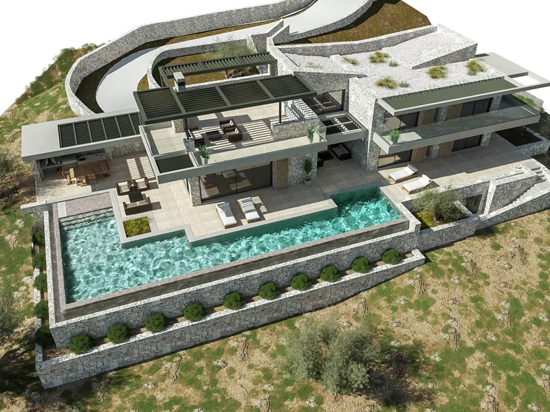 Sea-View Buildable Plot with Permit in Nisaki, Corfu (RR7439)