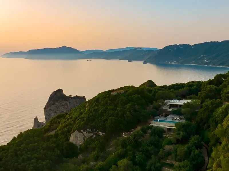 Luxury Cliffside Villa for Sale in Pentati, Corfu, with Ionian Sea Views (RR6594)